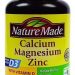 قرص کلسیم منیزیم زینک ویتامین D نیچر مد
